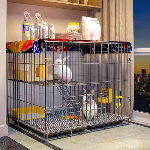 兔子笼子家用室内养兔专用大号荷兰猪豚鼠笼自动清粪宠物兔窝兔笼