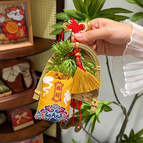 端午节万字结艾草门挂装饰门口葫芦扫把粽子挂件氛围场景布置用品