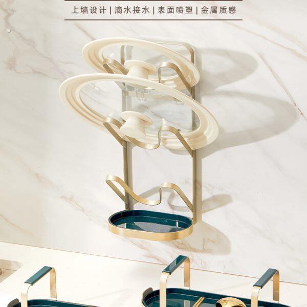 免打孔锅盖架放菜板的架子壁挂式厨房收纳神器砧板置物家用沥水架