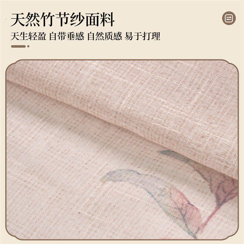 新中式半开门帘隔断帘免打孔卧室防隐私房间浴室2025新款遮挡帘子