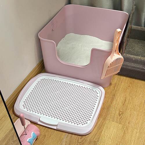 宠物猫砂垫防带出超大号猫砂盆防外溅垫双层过滤控砂台猫咪用品