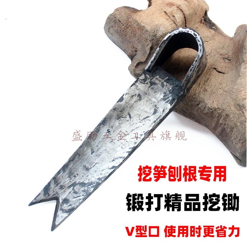 手工锻打尖头大锄头大条锄耕田种菜翻地锄头定制挖笋锄头农用工具