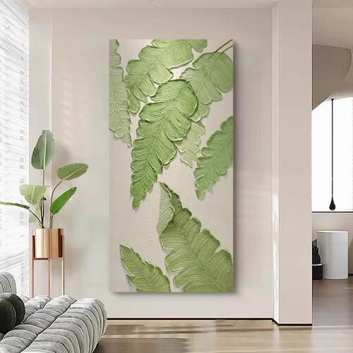 手绘油画家大业大现代简约挂画客厅沙发背景装饰画玄关肌理画挂画