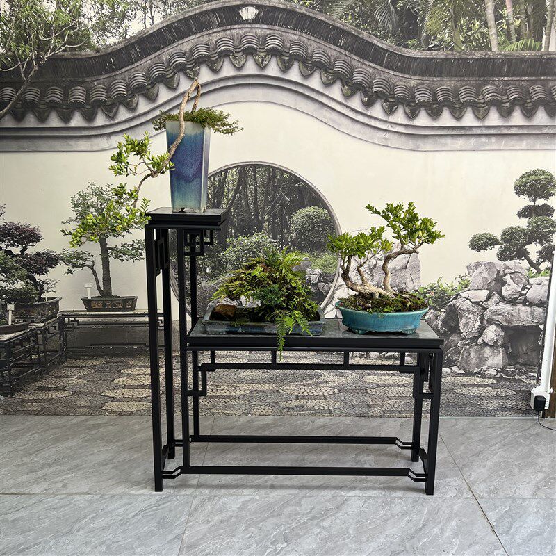 铝合金古典高低架中式古典室内户外阳台花园花卉鲜花绿植盆景花架