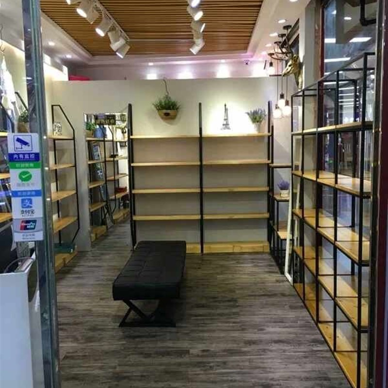 创意鞋店鞋架展示架店铺层板包包服装店货架鞋柜鞋陈列欧式复古