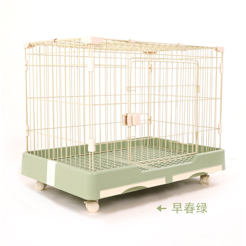 狗笼子中型犬带厕所泰迪笼子加粗折叠笼室内小型犬宠物猫笼狗围栏