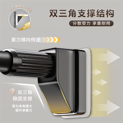 免打孔伸缩晾衣杆窗帘杆衣柜挂衣杆阳台固定式晾衣架撑杆卫生间杆