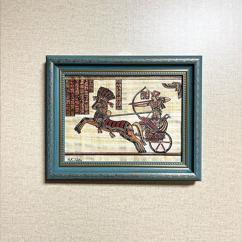 埃及手绘纸莎草画相框莎草纸画沙草画草纸画旅游纪念品特产伴手礼