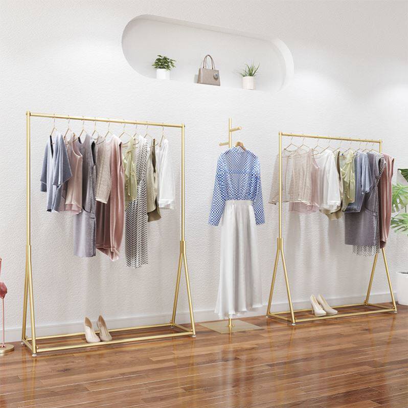 服装店展示架落地式女装店挂衣杆陈列架童装店挂衣架直播衣服架子