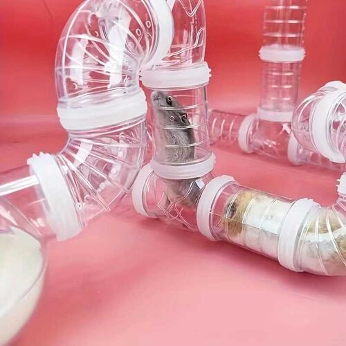仓鼠小玩具外接管道DIY拼接迷宫花枝鼠金丝熊外接浴室宠物用品