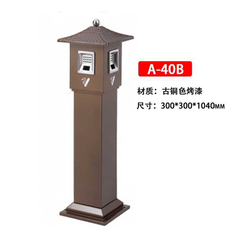 圆形立式不锈钢烟灰柱吸烟室专用烟灰缸户外灭烟柱烟蒂垃圾收纳桶
