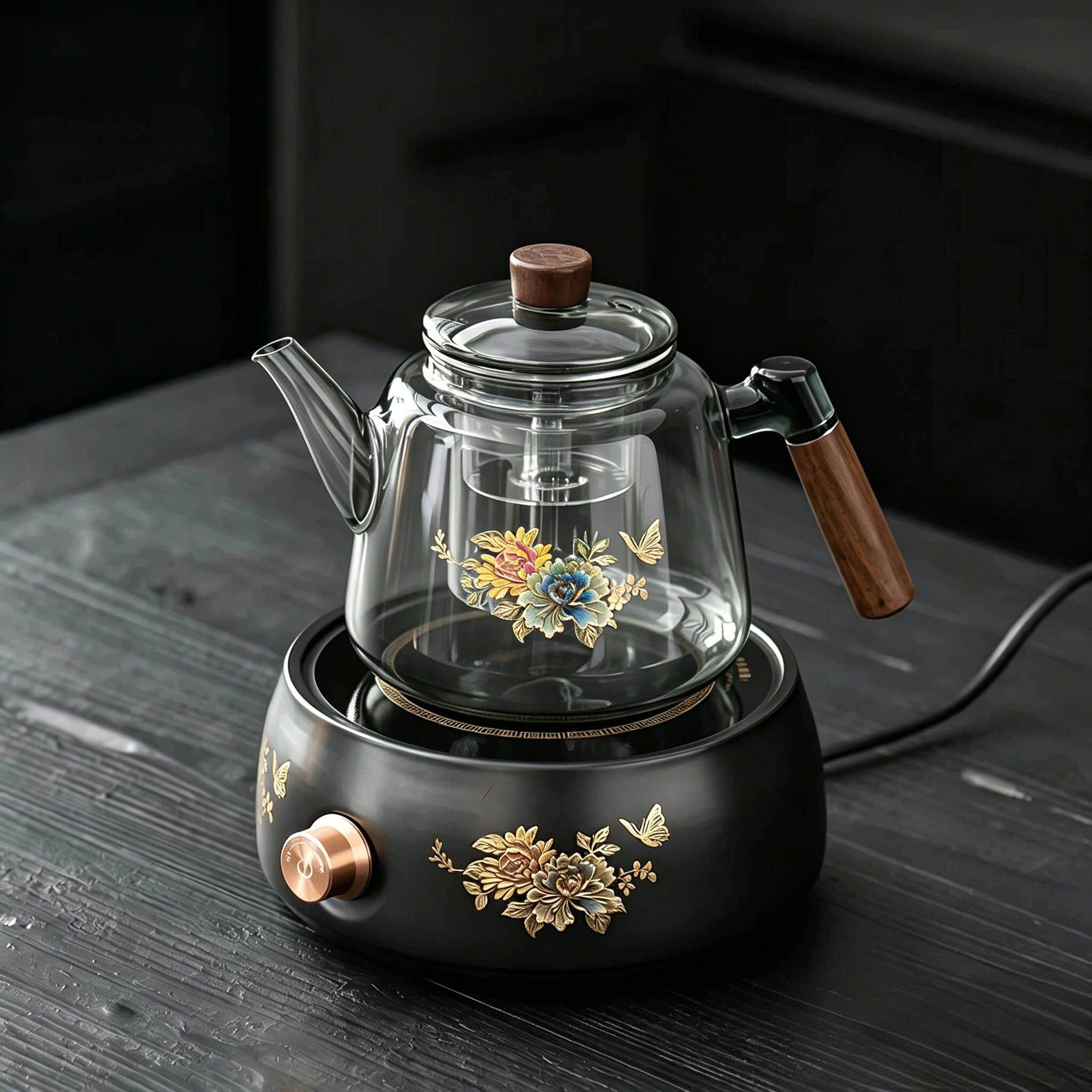 电陶炉煮C12F茶器烧玻璃茶壶养生家用煮款围炉水带保温2025新茶具