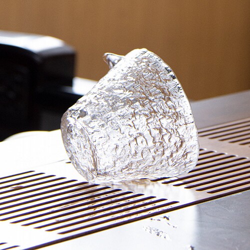 日式耐热冰露玻璃茶具套装公道杯分茶器金边盖碗主人杯小茶杯复古