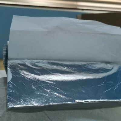铝箔仿银箔吊顶装饰抓皱贴银铂纹理家具线条贴金玻璃镜子出口14cm