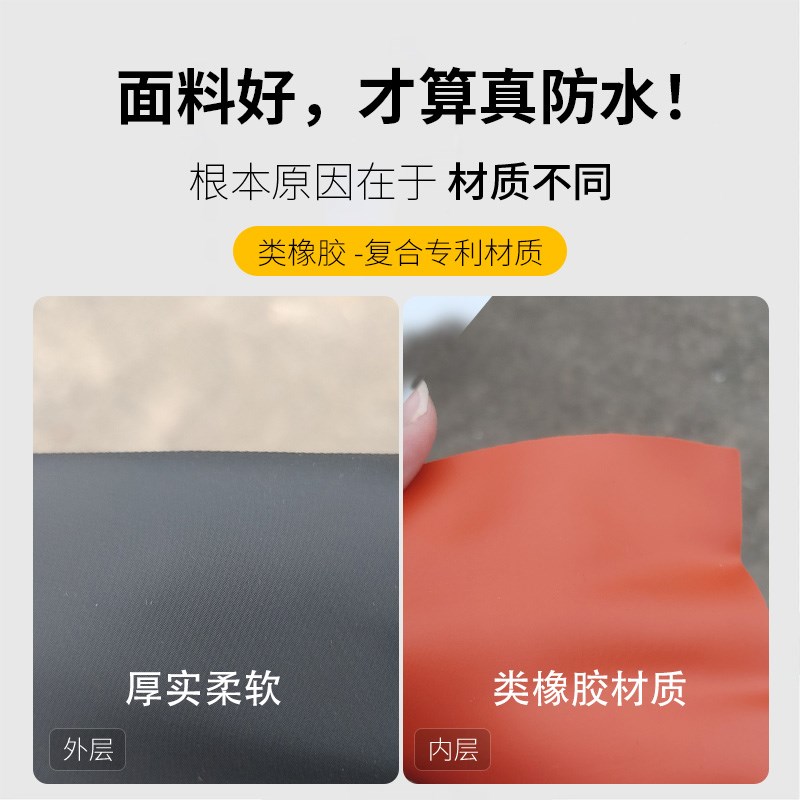 【类橡胶】雨衣雨裤分体套装防水美团外卖加厚男女骑手骑行防暴雨