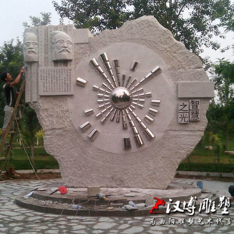 古代名人公休仪人物雕塑玻璃钢仿铜雕塑户外公园景观大型广场雕塑