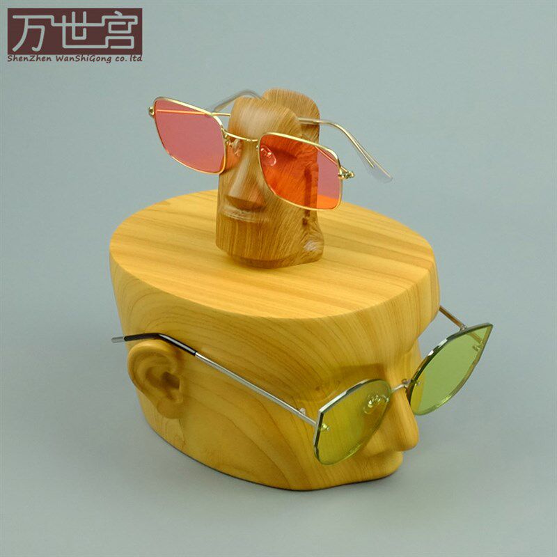 眼镜展示架假头模特人头模型拍照道具墨镜太阳眼镜架陈列展厅摆设