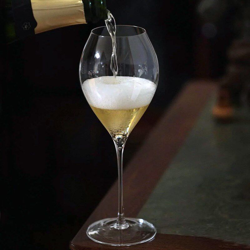 网红餐厅轻奢高级感白葡萄酒杯 高脚杯雷司令气泡香槟杯红酒杯