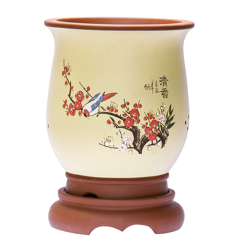宜兴兰花盆紫砂盆粗陶简约多肉植物菖蒲桌面绿植陶瓷大兰花盆包邮