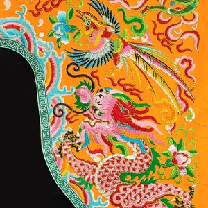 庄严品绣品可定制道家神帐龙门幔帐门帘道法自然凸字龙帐一米二