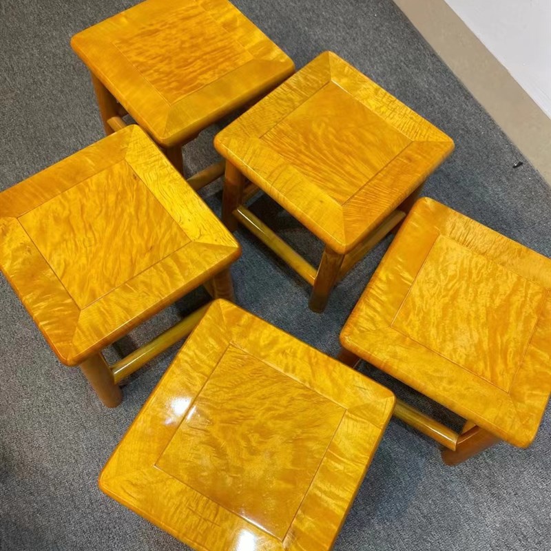 金丝楠木小方凳圆鼓凳洗脚凳家用椅子儿童写字凳富贵凳实木靠背椅