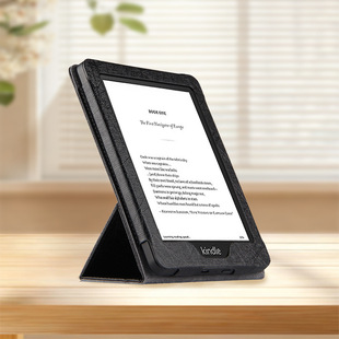 适用kindle第七代支架保护套kindle499磁吸休眠壳WP63GW翻盖皮套