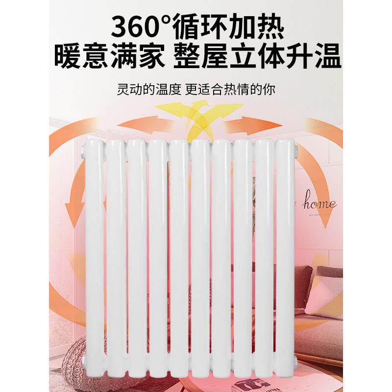 胜明春家用片气气片6030散热器钢制立式暖片加厚暖钢二柱暖气集中