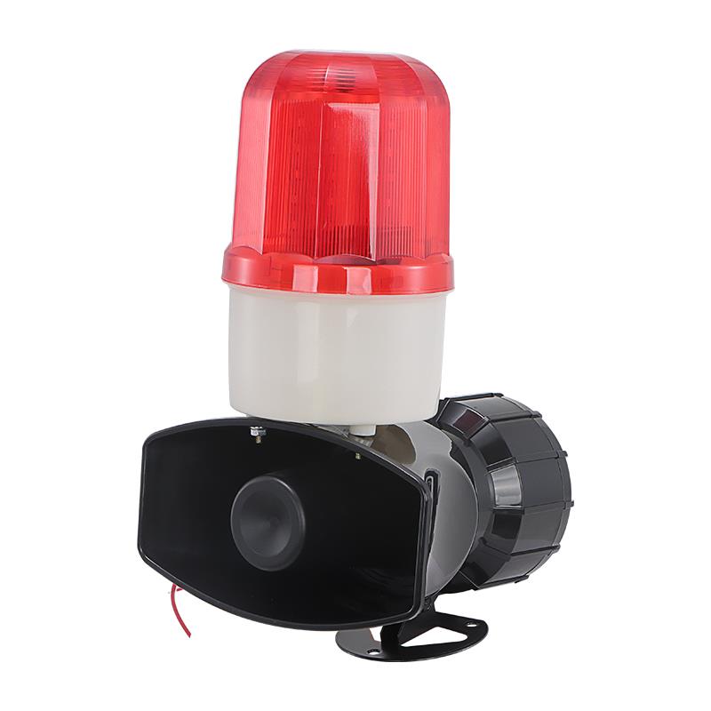 无线声光警报器220V12V24V警示灯大功率高分贝蜂鸣器遥控报警喇叭