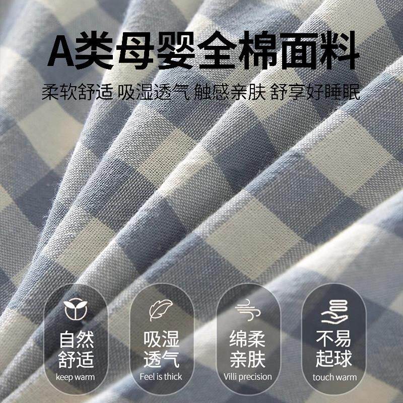 全棉棉床床包单件加厚床垫床包床防滑防尘罩纯笠罩2罩20230526025