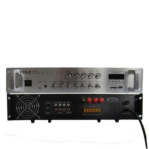 定压功放机60W/150W/ 200W学校幼儿校园公共广播吸顶喇叭分区功放