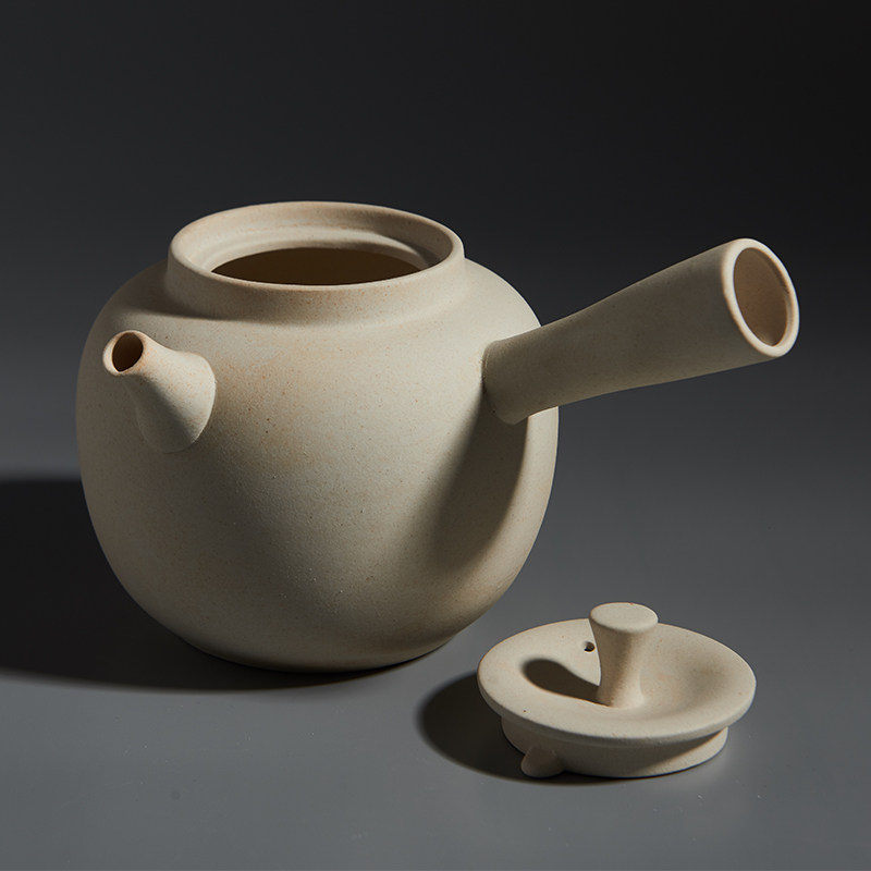 汉陶张生 手工烧水壶白陶煮茶炉煮茶器泡茶壶炭炉智能电陶炉套装