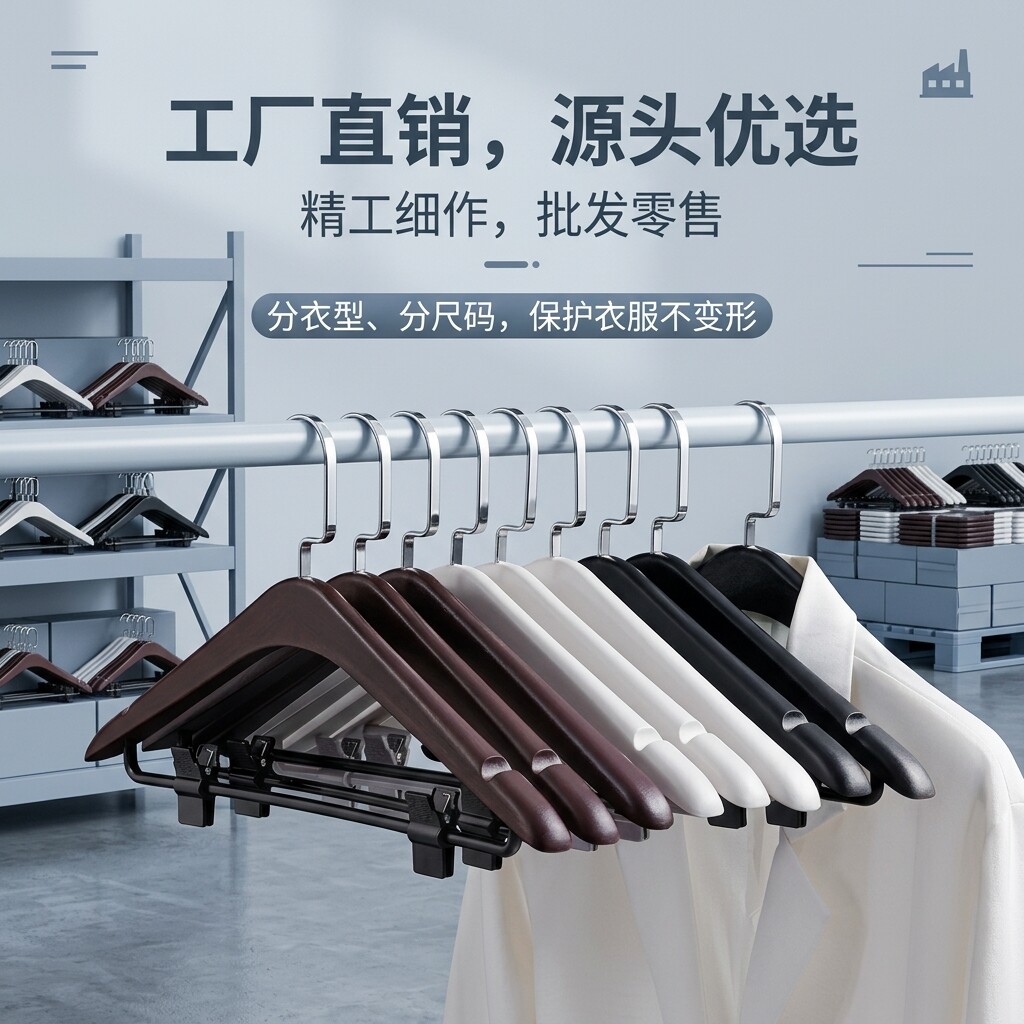星级酒店防滑高级塑料衣架成人衬衫商用简约风ABS挂衣架定制LOGO