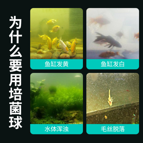 硝化魔球鱼缸过滤材料生化球过滤盒滤材硝化细菌过滤棉净化细菌屋