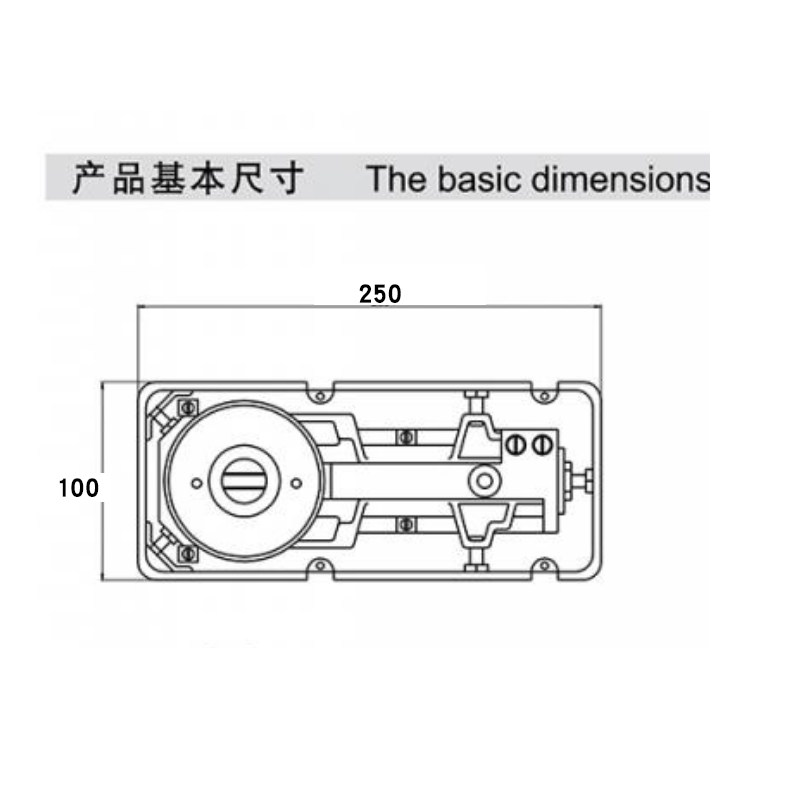 合和建筑五金地弹簧120闭门器B120玻璃门地锁门锁220商铺门地弹璜图片