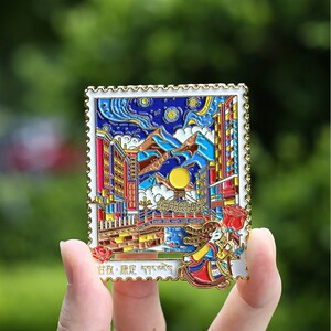 甘孜夜光金属冰箱贴文创旅行旅游纪念品特色家居礼品