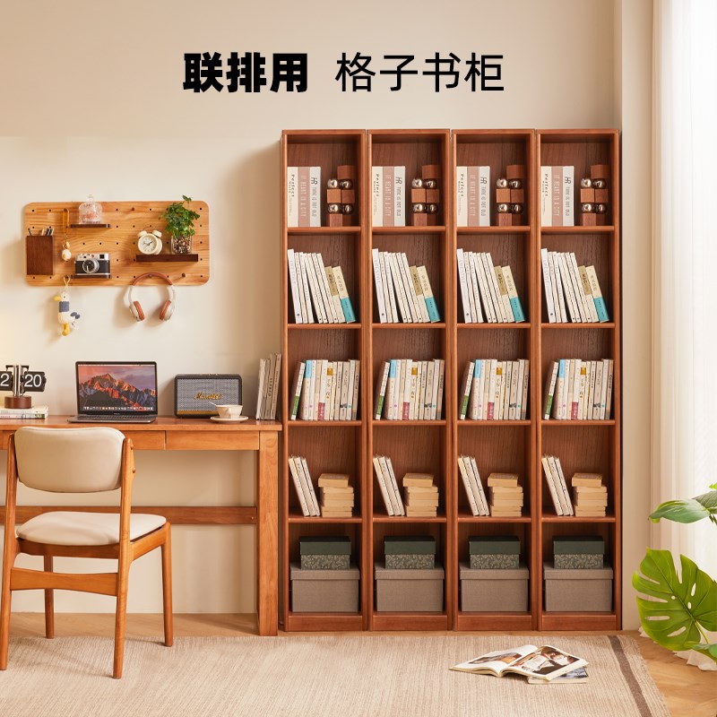 实木落地置物架窄缝组合书架简约多层收纳架书柜阳台客厅夹缝架子