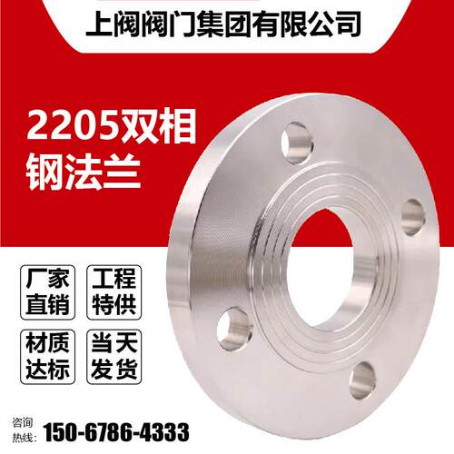 2205双相不锈钢HG/T20592PL16RF板式平焊接化工部标准法兰片DN100