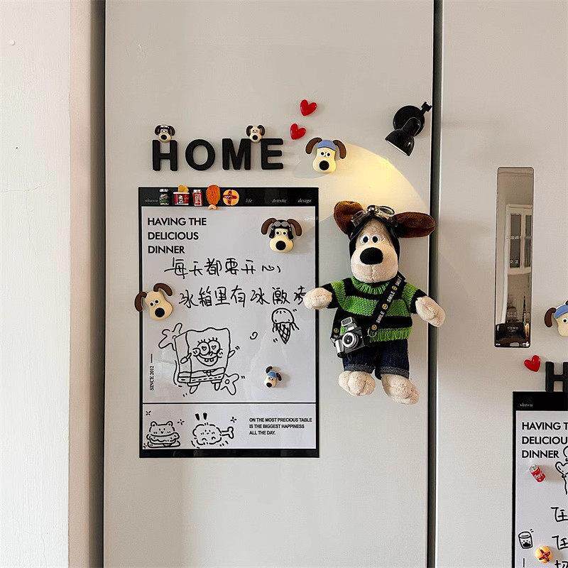 记事板可爱2026新款冰箱贴创意立体冰箱磁贴磁吸装饰留言板可擦写