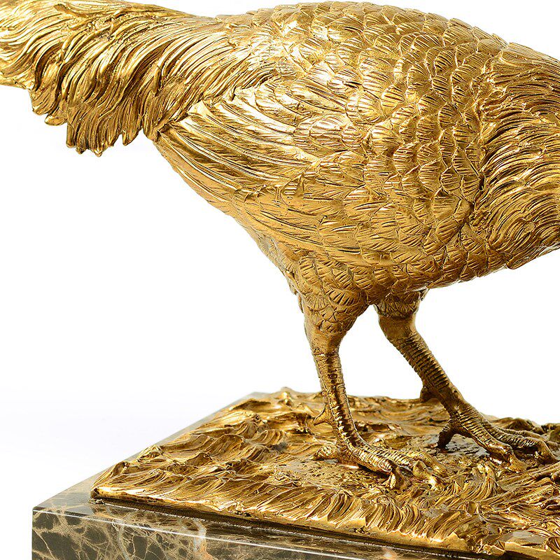 高档大气奢华纯铜书柜书房装饰品摆件欧式美式法式样板房工艺品