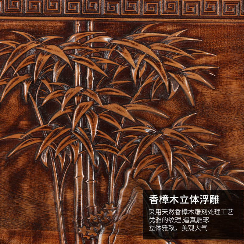 中式电表箱装饰画免打孔遮挡实木雕中国风配电箱仿古客厅立体浮雕