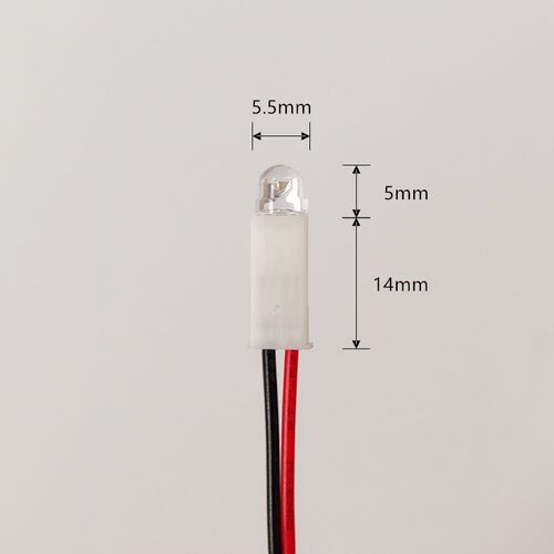 电池盒迷你LED小射灯 手办盒展示柜台模型装饰灯3V5号电池DIY灯泡