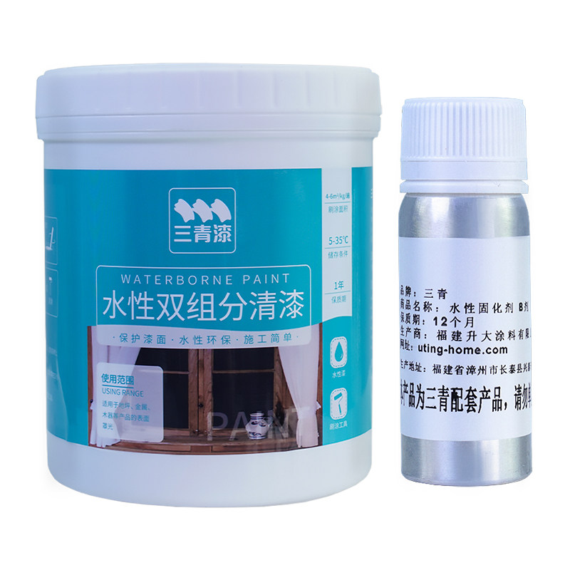 双组份高硬度PU清漆聚氨酯木器家具木地板漆罩光透明防水环保油漆