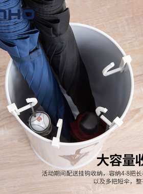 雨伞桶家用 酒店大堂门厅欧式铁艺创意落地式雨伞架子 放置收纳桶