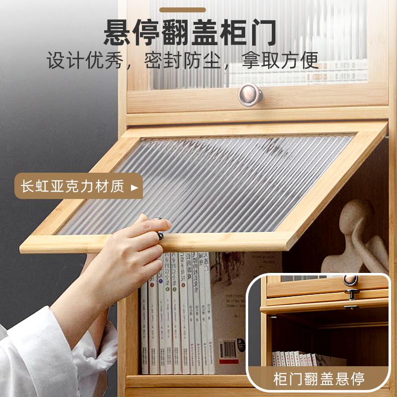 书架置物架落地书柜子家用儿童收纳储物柜靠墙边客厅多层简易实木