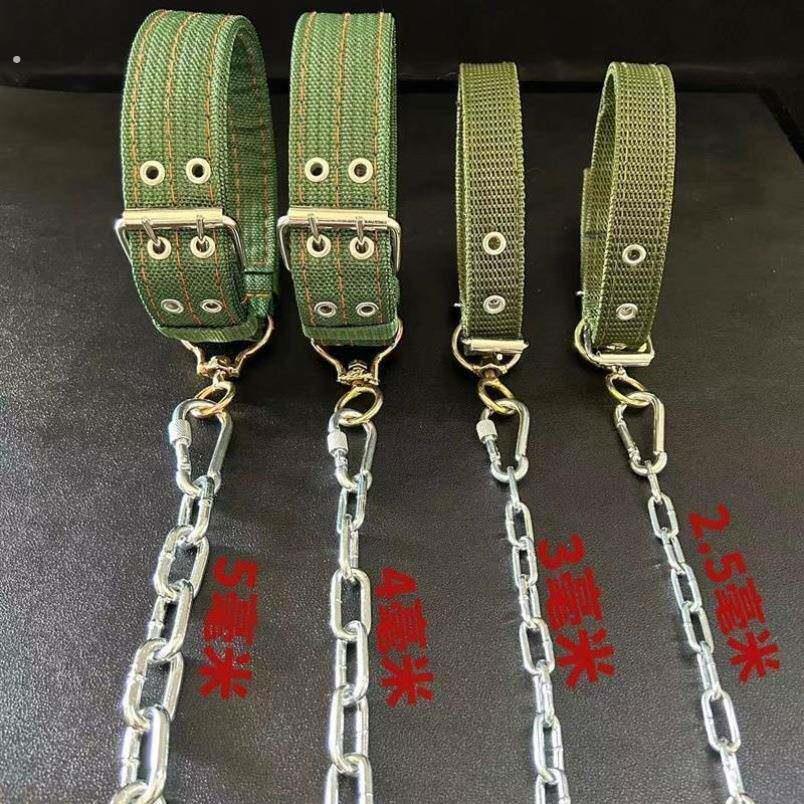 防咬狗狗牵引绳加长加粗拴狗链条狗链子狗项圈铁链狗狗牵引绳狗绳
