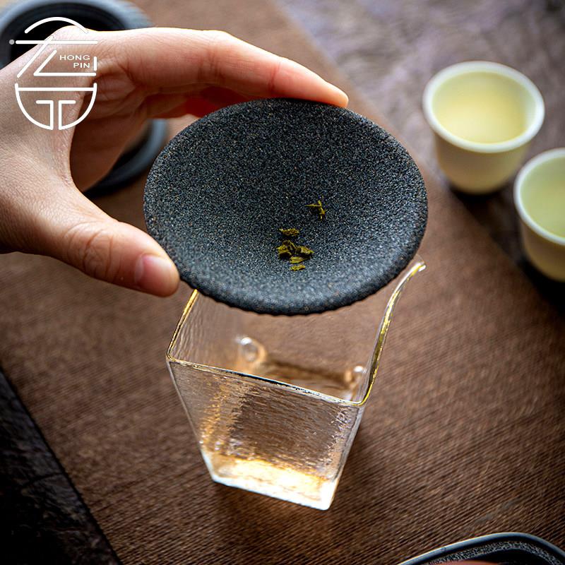 纯钛纳米陶瓷过滤网微孔茶漏滤茶器分茶器土楼茶宠滤茶海公道杯配