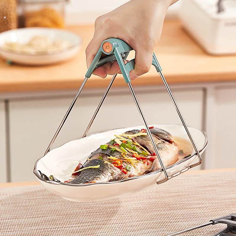墨色防烫夹取碗夹厨房砂锅蒸菜夹子家用提盘器提碗器防滑夹碗神器