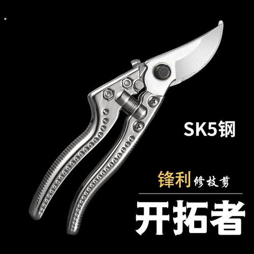 果枝剪多功能园艺树枝剪不锈钢园林工具钢果剪树剪葡萄剪省力