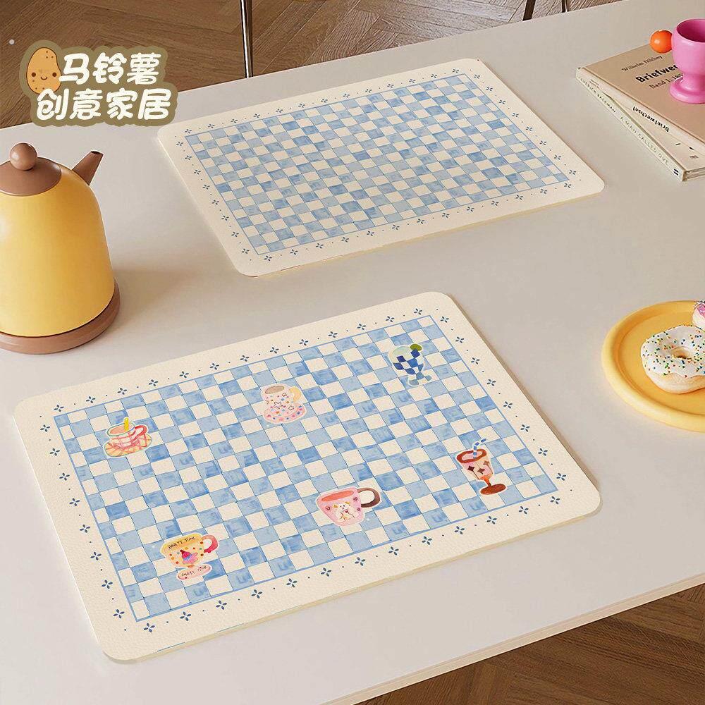 简约清新餐垫防油防水防烫免洗隔热垫咖啡机吧台餐桌面碗盘保护垫