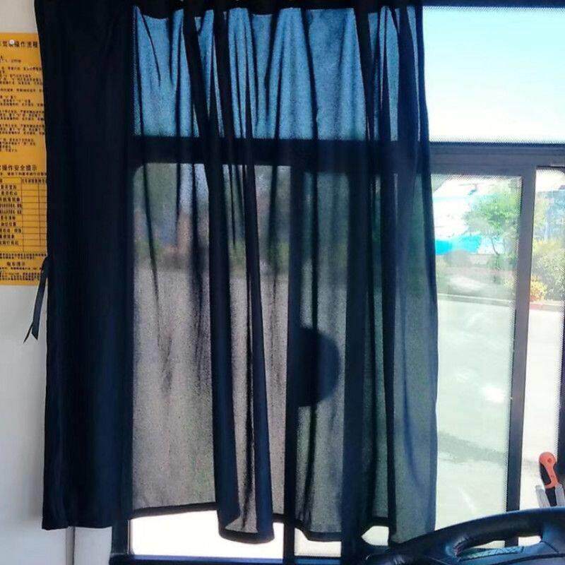 货车驾驶室遮阳帘网纱不挡视线窗帘挖机吊车防晒帘安全不遮视线